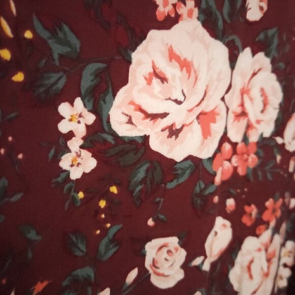 Hot Gal Floral Knit Midi Skirt Small - Picture 3 of 6